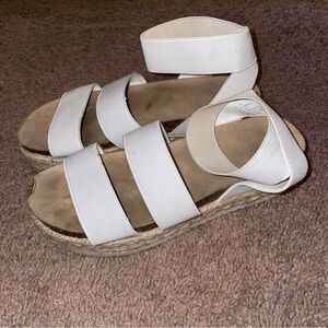 Elegant White Espadrille Sandals